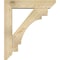 Ekena Millwork Merced Slat Rough Sawn Bracket w/ Offset Brace, Douglas Fir, 6"W x 26"D x 30"H BKT0604X26X30MRC06RDF - alternate 4